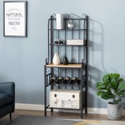 Boraam Praha Metal Bakers Rack With Black Finish 12503 -High End Kitchen 00b1ae9a0f441799 1421 w800 h800 b0 p0