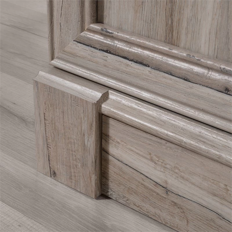 Sauder Palladia Engineered Wood And Metal 3-Shelf Bookcase In Split Oak 4 Sauder Palladia Engineered Wood And Metal 3-Shelf Bookcase In Split Oak - Image 4