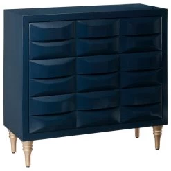 Madison Park Rubrix 3-Drawer Chest, Navy