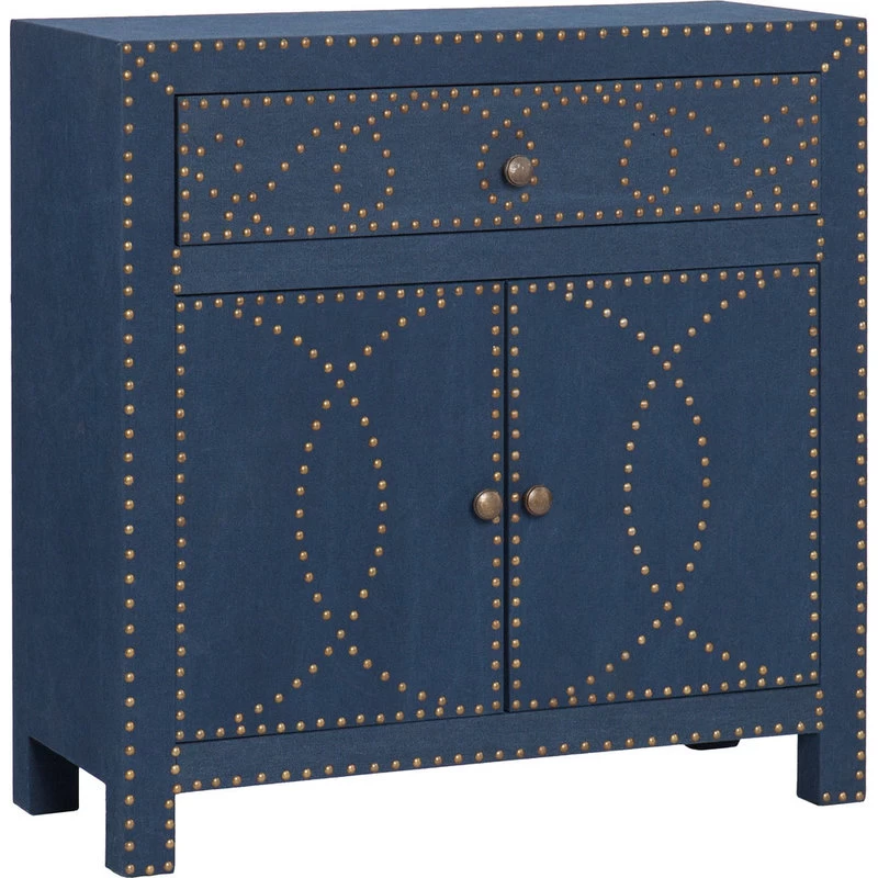 Florian Double-Door Cabinet, Navy 1 Florian Double-Door Cabinet, Navy