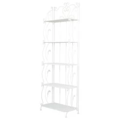 French Country White Metal Bakers Rack 560822 -High End Kitchen 05710b6201731f37 7934 w800 h800 b1 p0