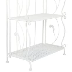 French Country Bakers Rack, Metal Construction With 5 Tiers, Bleached White 9 French Country Bakers Rack, Metal Construction With 5 Tiers, Bleached White -High End Kitchen 05d1cbcf016ee5a2 6532 w800 h800 b1 p0