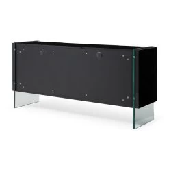 Modern Art Buffet Black Lacquer Cabinets Tempered Glass Base -High End Kitchen 09813d1c0dc5eeeb 8171 w800 h800 b1 p0