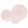 Ripple 12 Piece Dinnerware Set, Service For 4, Pink