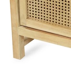 Viola Boho Handcrafted 2 Door Mango Wood Cabinet With Wicker Caning -High End Kitchen 0bf1b219037d82b8 0199 w800 h800 b0 p0