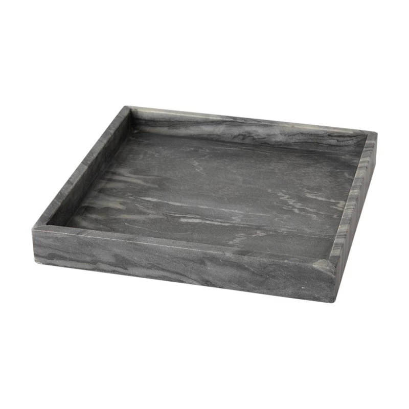 Grey Marble Square Tray 1 Grey Marble Square Tray