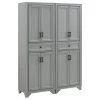 Crosley Tara 2-Piece Pantry Set, Distressed Gray 2 Pantries