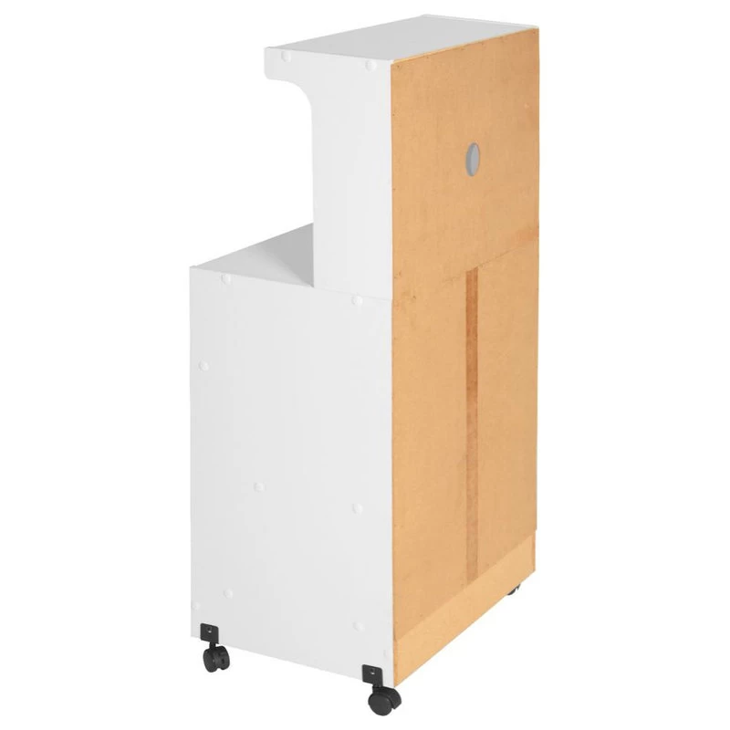 Better Home Products Shelby Kitchen Wooden Microwave Cart In White 5 Better Home Products Shelby Kitchen Wooden Microwave Cart In White - Image 5