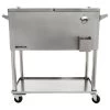 Patio Cooler, Stainless, 80 Qt.