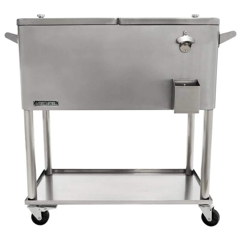 Patio Cooler, Stainless, 80 Qt. 1 Patio Cooler, Stainless, 80 Qt.