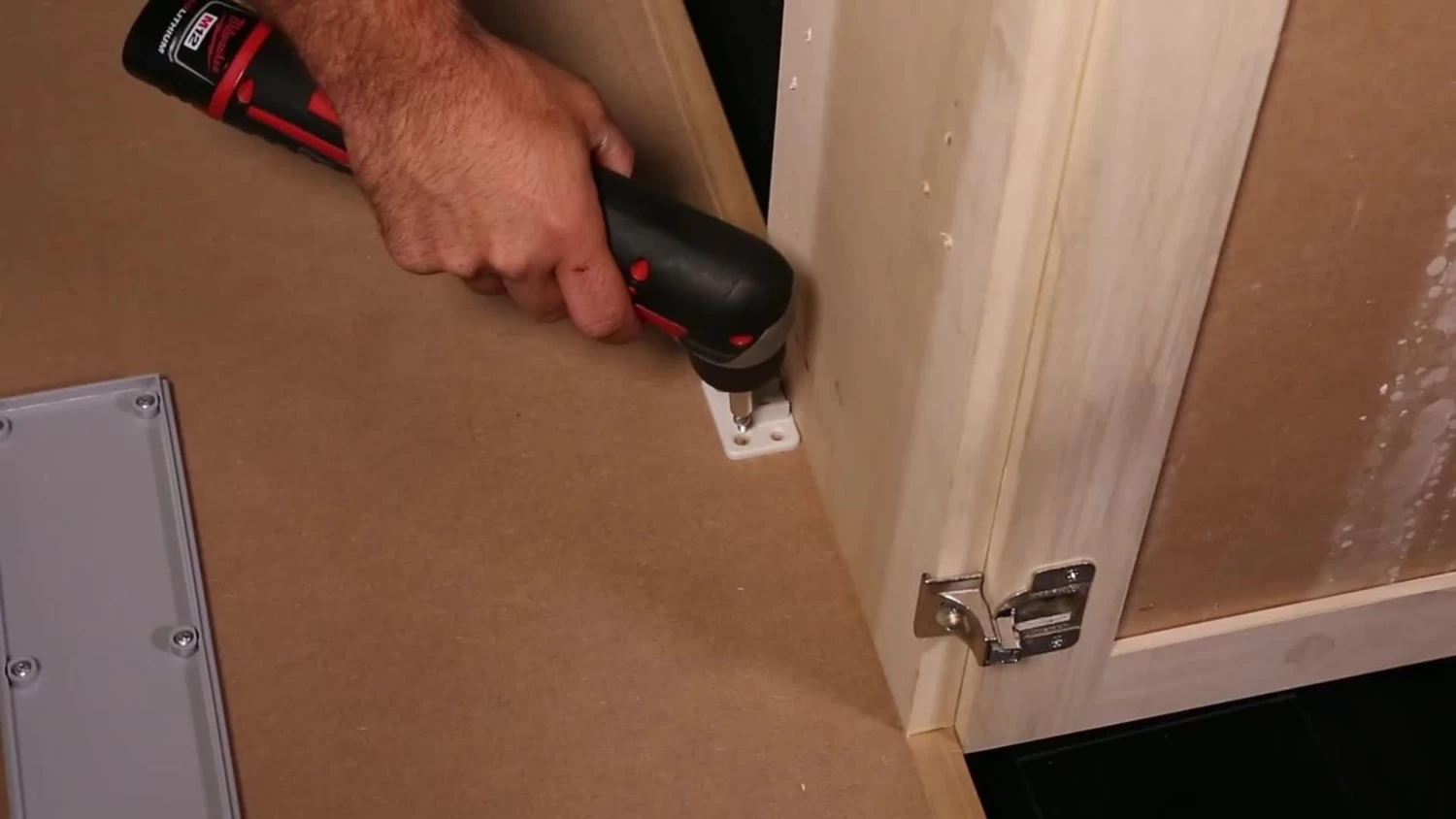 Solid Surface 2-Shelf Blind Corner Organizer For Blind Left Cabinet, Gray, 33" 2 Solid Surface 2-Shelf Blind Corner Organizer For Blind Left Cabinet, Gray, 33" - Image 2