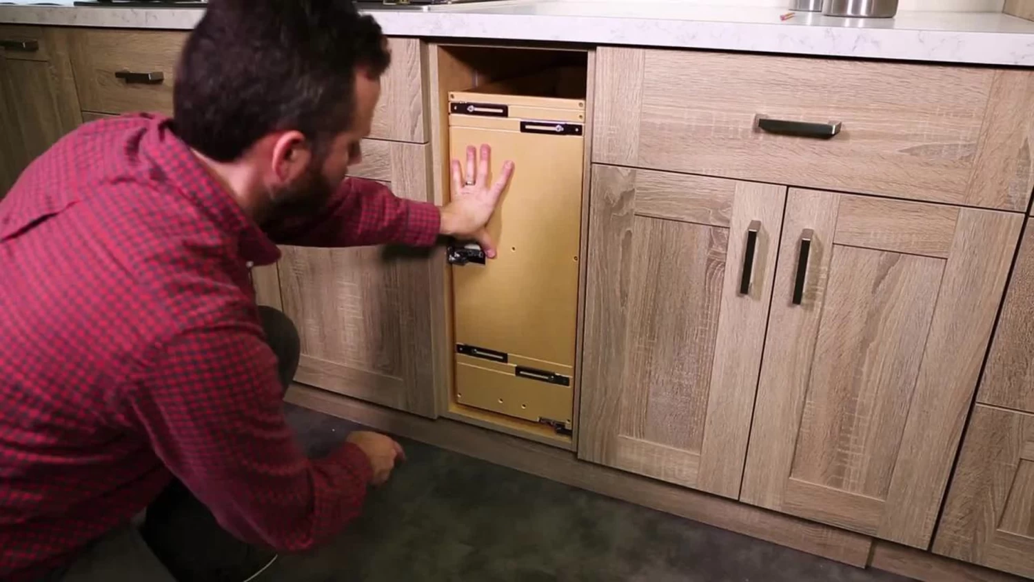 Wood Base Cabinet Pull Out Organizer With Soft Close, 10.5" 2 Wood Base Cabinet Pull Out Organizer With Soft Close, 10.5" - Image 2