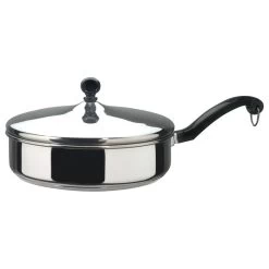 Farberware Classic Series Stainless Steel 2-3/4-Quart Covered Saute Pan