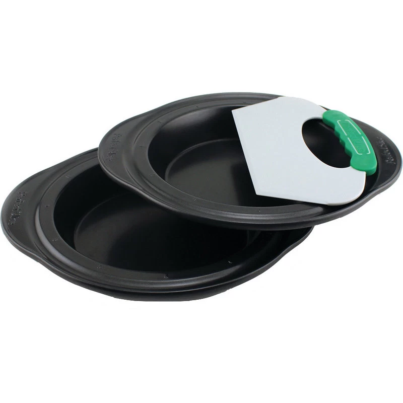 Perfect Slice 3-Piece Pie Pan Set With Tool 1 Perfect Slice 3-Piece Pie Pan Set With Tool