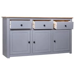 VidaXL Solid Wood Pine Sideboard Gray Panama Range Storage Cabinet Furniture 12 VidaXL Solid Wood Pine Sideboard Gray Panama Range Storage Cabinet Furniture -High End Kitchen 13613302009b70cf 6383 w800 h800 b1 p0