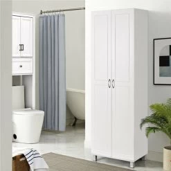 Gymax 2-Door Tall Storage Cabinet Kitchen Pantry Cupboard Organizer Furniture -High End Kitchen 1361a1820157deae 7699 w800 h800 b0 p0