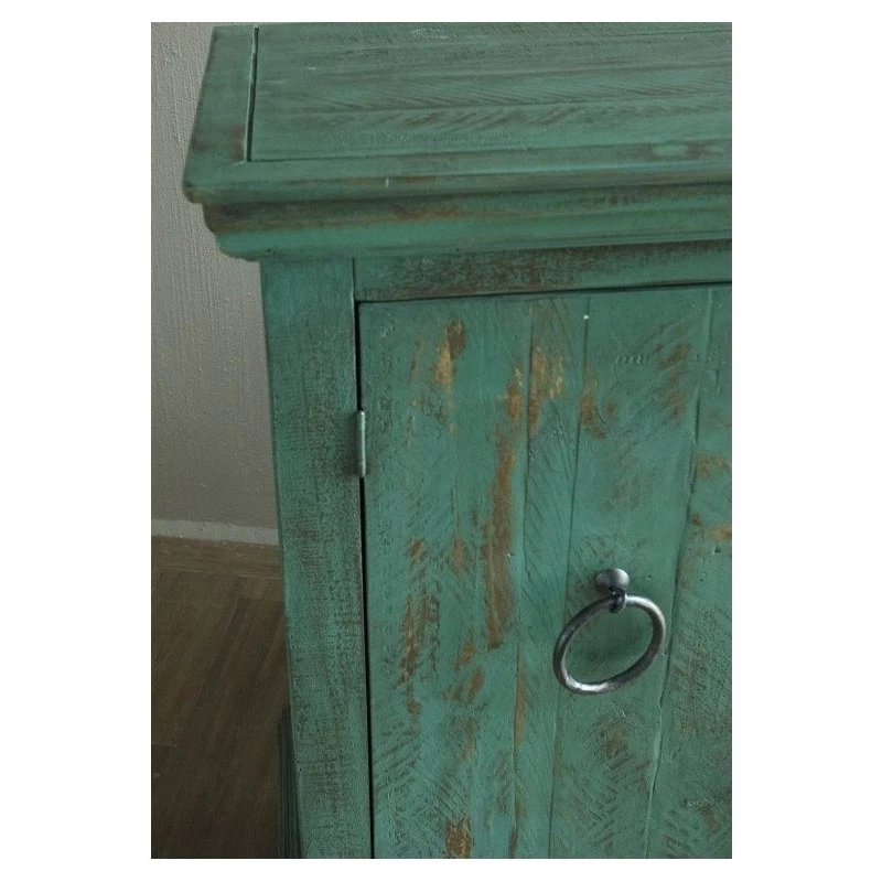 Macao Collection Rustic Solid Wood Sideboard, Living Room Console With 4-Doors 3 Macao Collection Rustic Solid Wood Sideboard, Living Room Console With 4-Doors - Image 3