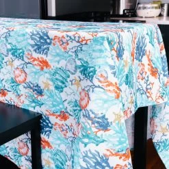 Coralee Indoor Outdoor 100% Polyester Tablecloth, 52"x70" -High End Kitchen 1b710dd20ee7a395 0322 w800 h800 b0 p0