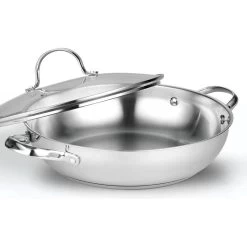 Cooks Standard 02502 Classic Everyday Chef Stir Fry Pan, 12"/30 Cm, Silver