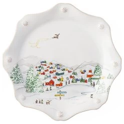 Berry And Thread North Pole Dessert/Salad Plate
