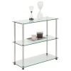 Convenience Concepts Designs2Go Classic Glass 3 Shelf Bookshelf R2-160