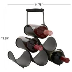 Industrial Black Metal Wine Rack 16406 10 Industrial Black Metal Wine Rack 16406 -High End Kitchen 1f81f33900522ce9 7702 w800 h800 b1 p0