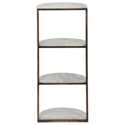 Greycliff Modern Glam Handcrafted Marble Half Round Etagere Bookcase -High End Kitchen 20816be600385ec3 8966 w800 h800 b1 p0