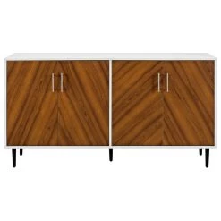 Walker Edison 58" 2-Tone Modern Bookmatch Buffet 7 Walker Edison 58" 2-Tone Modern Bookmatch Buffet -High End Kitchen 2111c07703441174 5547 w800 h800 b1 p0