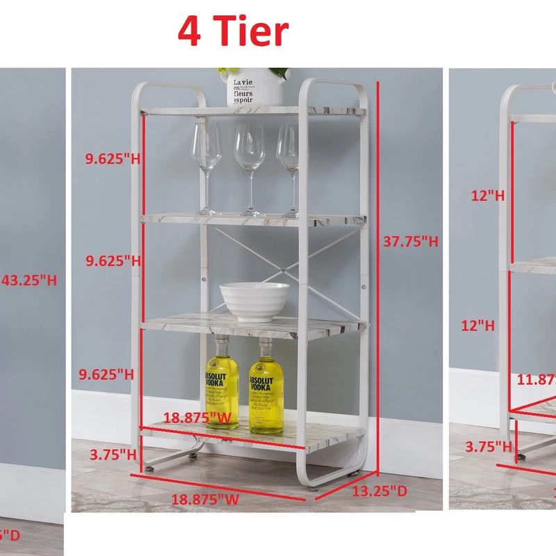 Liese 3-Piece White Transitional Storage Organizer Set 3 Liese 3-Piece White Transitional Storage Organizer Set - Image 3