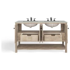 The Kerry Bathroom Vanity, Double Sink, 60", Natural, Freestanding -High End Kitchen 2331a1d203d99bea 7519 w800 h800 b1 p0