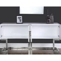Beth Sideboard/Buffet, White, Chrome Base/Handles 9 Beth Sideboard/Buffet, White, Chrome Base/Handles -High End Kitchen 25a199f302740b8e 6424 w800 h800 b0 p0
