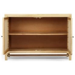 Viola Boho Handcrafted 2 Door Mango Wood Cabinet With Wicker Caning -High End Kitchen 267197e0037d82bf 0199 w800 h800 b1 p0