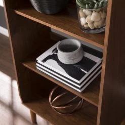 Berritza Midcentury Modern Bookshelf - Wood Grain 8 Berritza Midcentury Modern Bookshelf - Wood Grain -High End Kitchen 2791238e01573319 0331 w800 h800 b0 p0