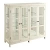 Bowery Hill 4 Door Curio Cabinet In White