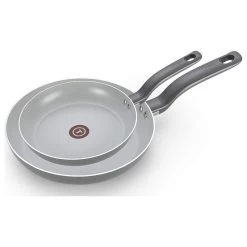 Initiatives Ceramic Black 8.5" And 10.5" Fry Pan Set