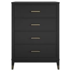 Westerleigh 4-Drawer Dresser, Black