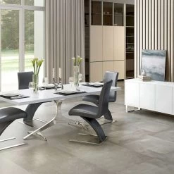 70.6" Modern Neve Buffet White Lacquer Polished Stainless Steel Legs -High End Kitchen 3191ec970e332f3b 8169 w800 h800 b0 p0