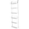 Everyday Home 5 Foot Overdoor Rack With 6 Baskets, White