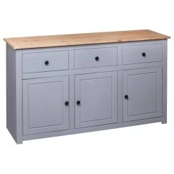 VidaXL Solid Wood Pine Sideboard Gray Panama Range Storage Cabinet Furniture 14 VidaXL Solid Wood Pine Sideboard Gray Panama Range Storage Cabinet Furniture -High End Kitchen 33e10239009b70d1 6383 w800 h800 b1 p0