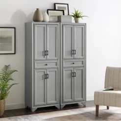 Crosley Tara 2-Piece Pantry Set, Distressed Gray 2 Pantries 21 Crosley Tara 2-Piece Pantry Set, Distressed Gray 2 Pantries -High End Kitchen 349177c80f73bafd 0945 w800 h800 b0 p0