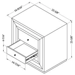 Modern Malibu Side Table Clear Smoked Black Mirrored Finish 2 Drawers 9 Modern Malibu Side Table Clear Smoked Black Mirrored Finish 2 Drawers -High End Kitchen 3581e7c306a6d144 8163 w800 h800 b1 p0