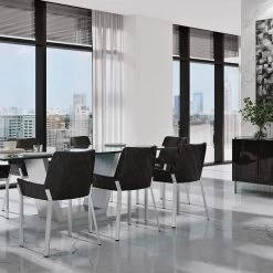 Modern Art Buffet Black Lacquer Cabinets Tempered Glass Base -High End Kitchen 368134760dc5eef1 8171 w800 h800 b0 p0