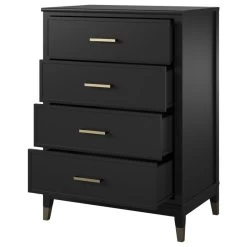Westerleigh 4-Drawer Dresser, Black -High End Kitchen 38511e3b0ddef402 1184 w800 h800 b1 p0