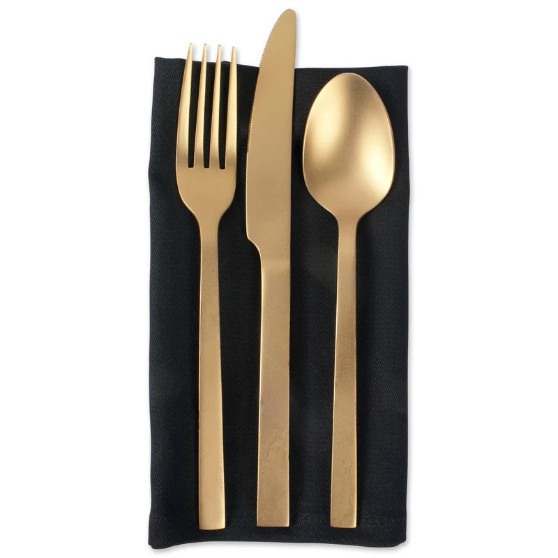 Black Napkin Set/6 4 Black Napkin Set/6 - Image 4