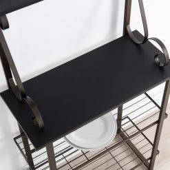 Kalamazoo 4 Tier Free Standing Kitchen Bakers Rack, Pewter Metal/Black Wood 6 Kalamazoo 4 Tier Free Standing Kitchen Bakers Rack, Pewter Metal/Black Wood -High End Kitchen 4021beed0c75b749 0046 w800 h800 b0 p0