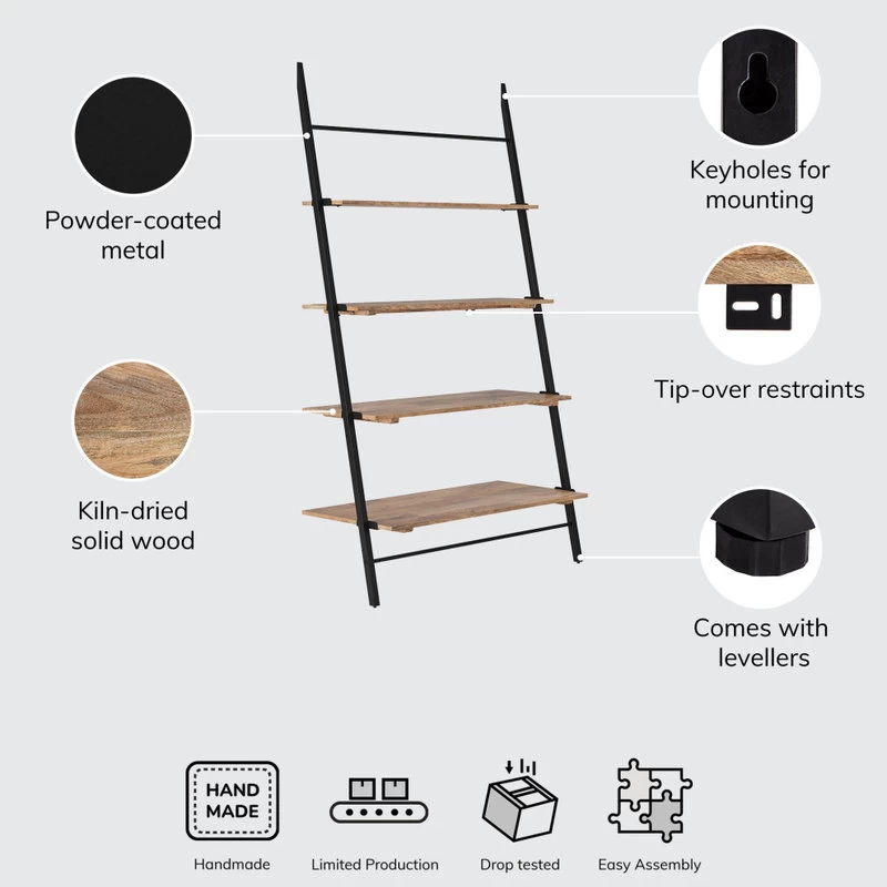 Lasalle Ladder Shelf, Natural 12 Lasalle Ladder Shelf, Natural - Image 12