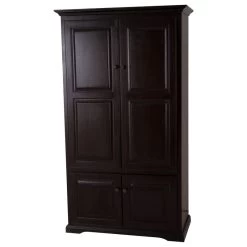 Extra Wide Kitchen Pantry Cabinet, Antique Black