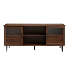 Walker Edison 58" Glass & Wood Split Panel Door TV Console, Dark Walnut 9 Walker Edison 58" Glass & Wood Split Panel Door TV Console, Dark Walnut -High End Kitchen 418137b10d78fedd 0881 w800 h800 b1 p0