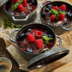 Staub Cast Iron 0.5-qt Round Cocotte - Graphite Grey -High End Kitchen 44e192be0fd928ec 9004 w800 h800 b0 p0