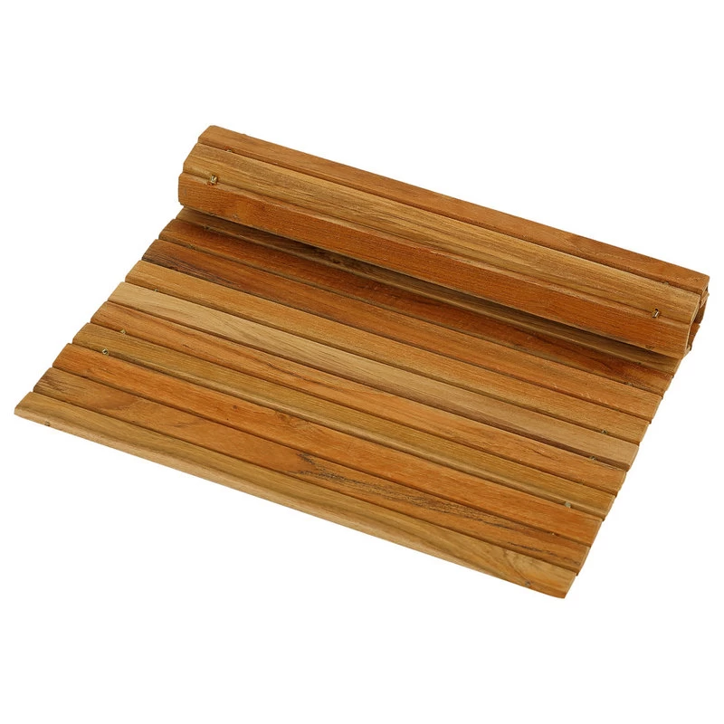 Bare Decor Asi Genuine Teak Wood Flexible Table Top Placemat Or Sofa Arm Tray 2 Bare Decor Asi Genuine Teak Wood Flexible Table Top Placemat Or Sofa Arm Tray - Image 2